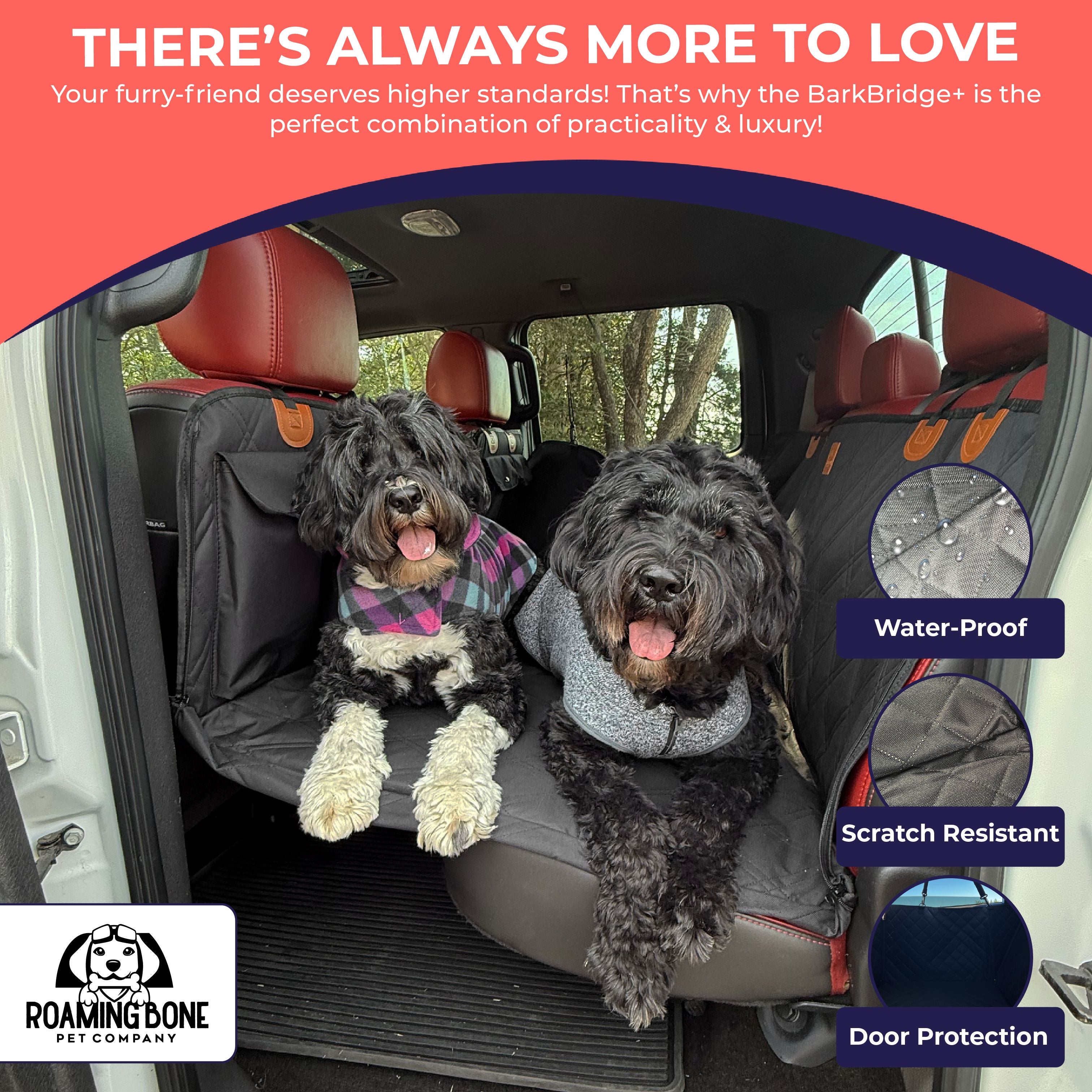 BarkBridge+ - Backseat Extender for Dogs Backseat Extender Roaming Bone Pet Company 